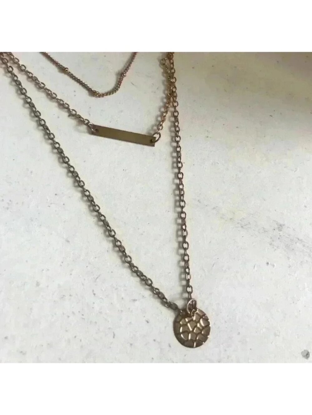 Delicate Gold Chain Layered Necklace